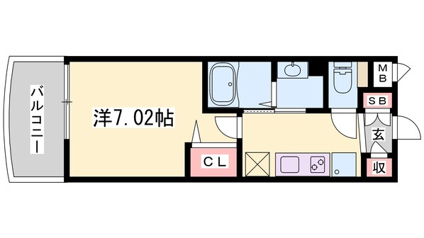 姫路駅 徒歩13分 2階の物件間取画像